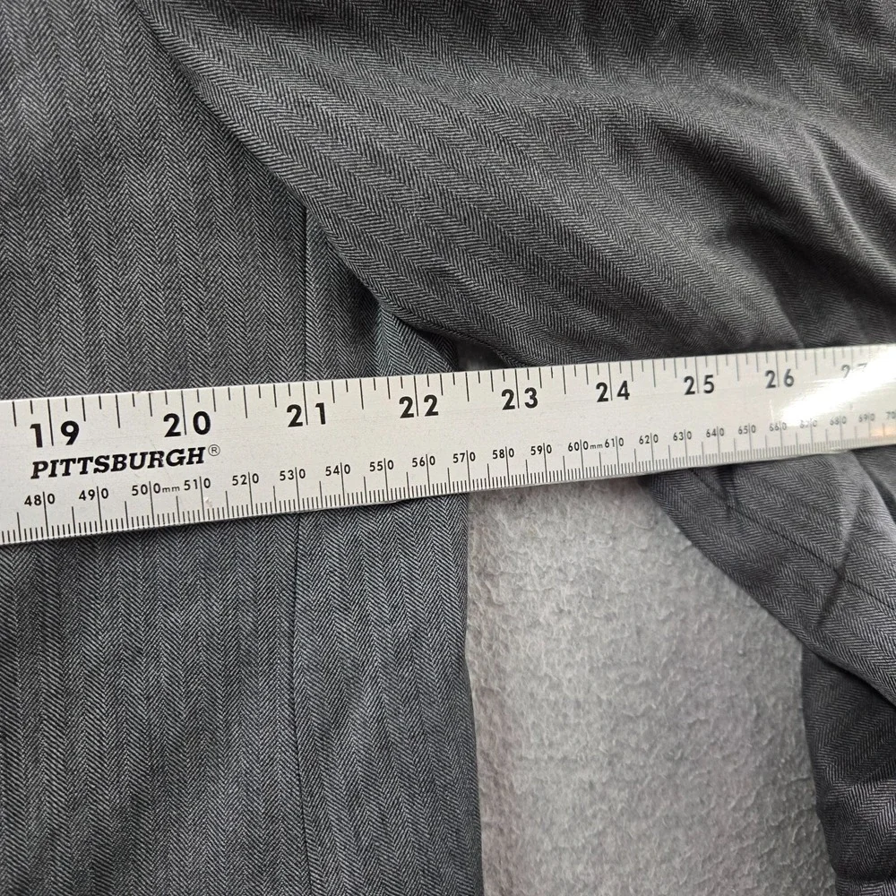 Ralph Ralph Lauren Men Jacket 44‎ Gray Blazer 100% Wool Button Up Long Sleeve